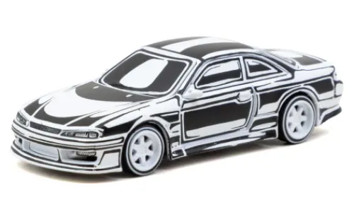 Tarmac Works Nissan Silvia (S14) Vertex, silber, 1:64, Outlet