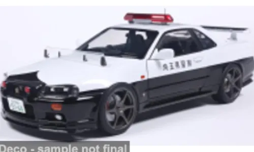 Solido Nissan Skyline GT-R (BNR34), 1999, Japan Police, 1:18, Clearance