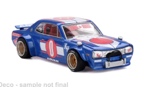 Mini GT Nissan Skyline GT-R (KPGC10), blau/Dekor, 1969, 1:64, Sale