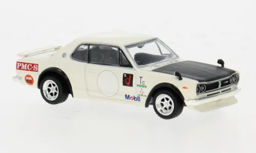 Tarmac Works Nissan Skyline 2000 GT-R (KPGC10), weiss, 1:64, Hot