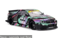 Mini GT Nissan Skyline GT-R (R34), grün/violett, 1999, 1:64, New