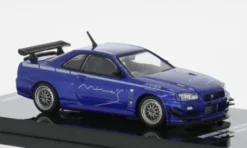 INNO64 Nissan Skyline GT-R (R34) V-Spec, blau, 1:64, Hot