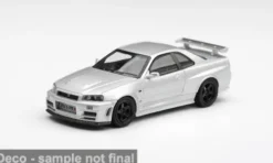 Mini GT Nissan Skyline GT-R (R34) Z-Tune, silber, 1999, 1:64, Discount