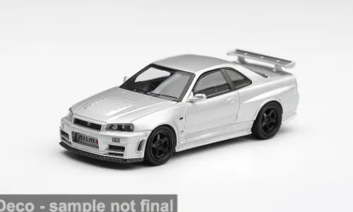 Mini GT Nissan Skyline GT-R (R34) Z-Tune, silber, 1999, 1:64, Discount