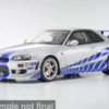 Kyosho Nissan Skyline R34 GT-R, silber/blau, 2001, 1:12, Sale