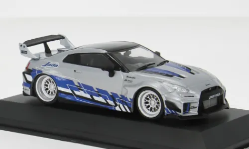 Solido Nissan Skyline (R35) GT-R, silber/blau, 1:43, Sale