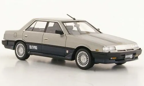 Hi-Story Nissan Skyline Sedan 2000 Turbo RS-X, silber/dunkelblau, 1984, 1:43, Best