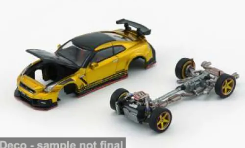 BM Creations Nissan Top Secret 35 GT-R (TAS JP26), gold/carbon, 1:64, Best