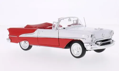 Welly Oldsmobile Super 88 Convertible, rot/weiss, 1955, 1:24, Sale