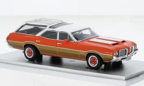 Kess Oldsmobile Vista Cruiser 442, rot/Holzoptik, 1972, 1:43, Sale