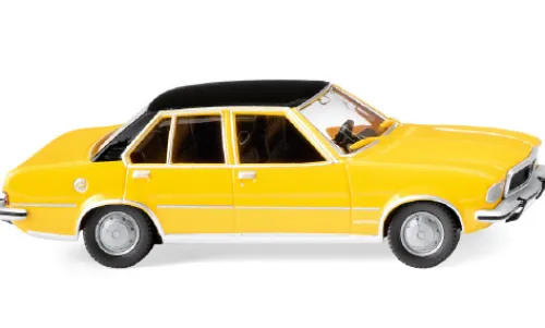 Wiking Opel Commodore B, gelb/schwarz, 1972, 1:87, New