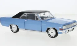 WhiteBox Opel Diplomat A V8 Coupé, blau/schwarz, 1965, 1:24, Hot