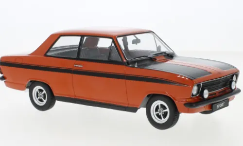 KK Scale Opel Kadett B Sport, rot/schwarz, 1973, 1:18,