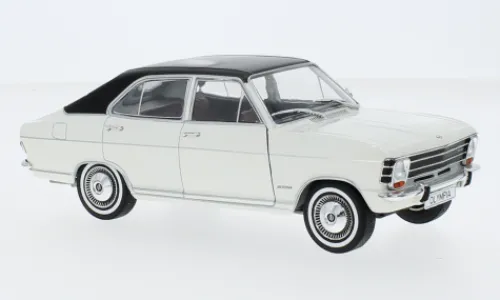 WhiteBox Opel Olympia A, weiss/schwarz, 1967, 1:24, Best