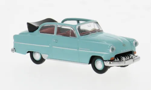 Brekina Opel Olympia Cabrio, helltürkis, 1954, 1:87, Clearance