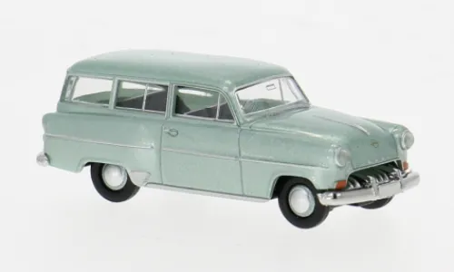 Brekina Opel Olympia Caravan, hellgrün, 1954, 1:87, Hot
