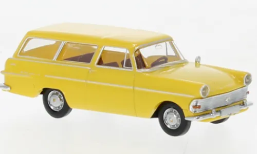 Brekina Opel P2 Caravan, gelb, 1960, 1:87, Clearance