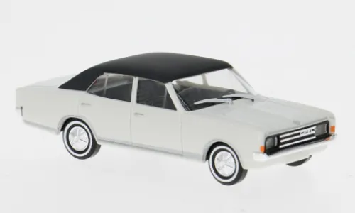 Busch Opel Record C, weiss/schwarz, 1966, 1:87, New