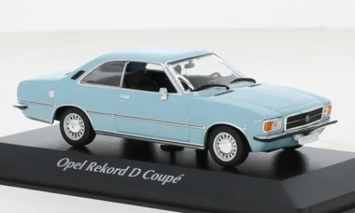 Maxichamps Opel Rekord D Coupe, hellblau, 1975, 1:43, Clearance