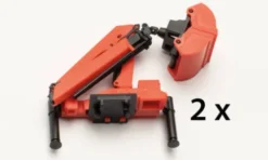 Herpa Palfinger Ladekran mit Zweischalengreifer, orange, 1:87, Outlet