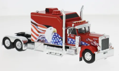 IXO Peterbilt 379 Custom, rot/Dekor, 2002, 1:64, Hot