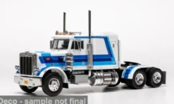 IXO Peterbilt 359, weiss/blau, 1980, 1:43, New
