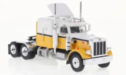 Brekina Peterbilt 359, weiss/dunkelgelb, 1973, 1:87, New