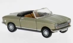 Brekina Peugeot 204 Cabriolet, gold, 1967, 1:87, Best