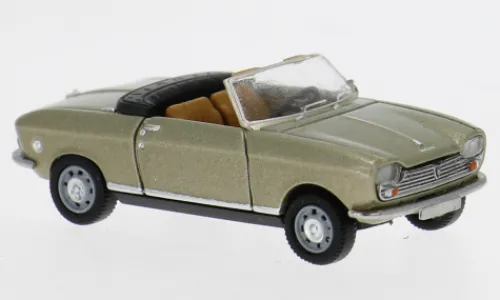 Brekina Peugeot 204 Cabriolet, gold, 1967, 1:87, Best