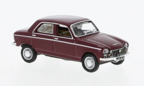 Norev Peugeot 204, dunkelrot, 1966, 1:87, New