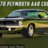 ACME Plymouth AAR Cuda, dunkelgrün, 1970, 1:18, New