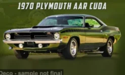 ACME Plymouth AAR Cuda, dunkelgrün, 1970, 1:18, New
