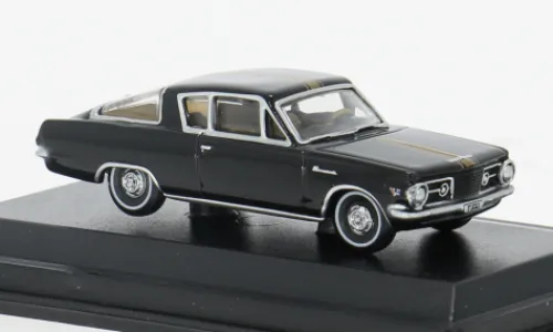 Oxford Plymouth Barracuda, schwarz/gold, 1965, 1:87, Discount
