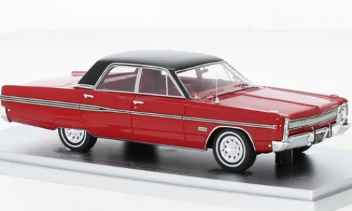 Kess Plymouth Fury 4-Door Sedan, rot/schwarz, 1968, 1:43, Outlet