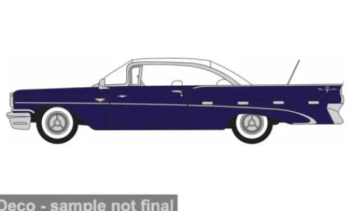 Oxford Pontiac Bonneville Coupe, dunkelblau, 1959, 1:87, Hot