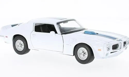 Welly Pontiac Firebird Trans Am, weiss/blau, 1972, 1:24, Hot
