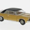 Brekina Pontiac GTO Coupe, gold/schwarz, 1965, 1:87, New