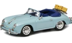 Schuco Porsche 356 A Cabriolet, hellblau, 1:43, Hot
