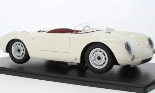 KK Scale Porsche 550A Spyder, weiss/rot, 1953, 1:12, Best