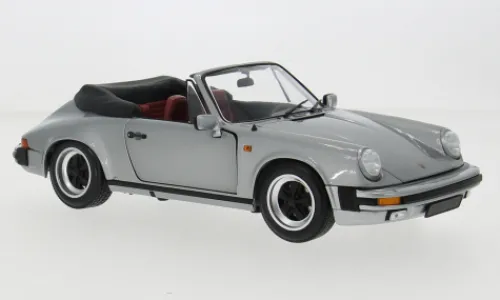 Minichamps Porsche 911 Carrera 3.2 Cabriolet, grau, 1983, 1:18,