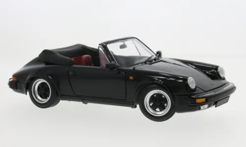 Minichamps Porsche 911 Carrera 3.2 Cabriolet, schwarz, 1983, 1:18,