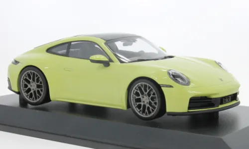 Minichamps Porsche 911 (992.2) Carrera Coupe, gelb, 2024, 1:18, New