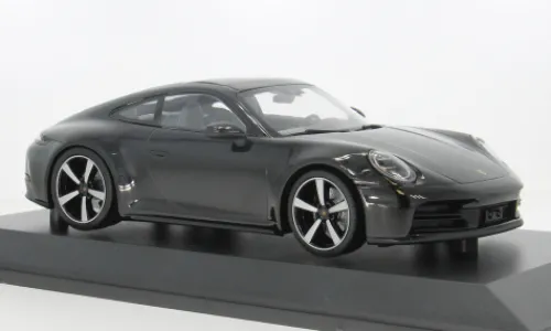 Minichamps Porsche 911 (992.2) Carrera Coupe, schwarz, 2024, 1:18, New