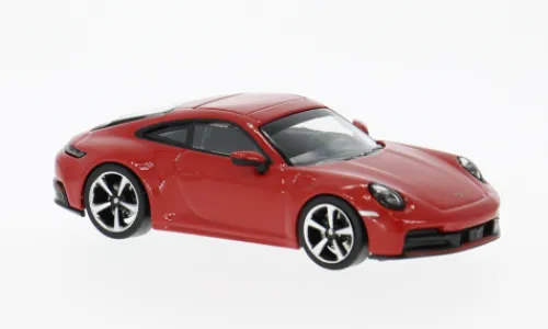 Minichamps Porsche 911 (992.2) Carrera, rot, 2025, 1:64, Hot