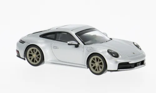 Minichamps Porsche 911 (992.2) Carrera, silber, 2025, 1:64, Outlet