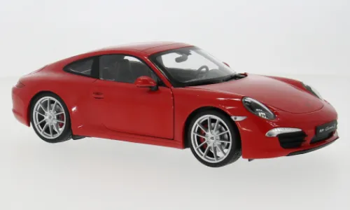 Welly Porsche 911 (991) Carrera S, rot, 1:18, Best