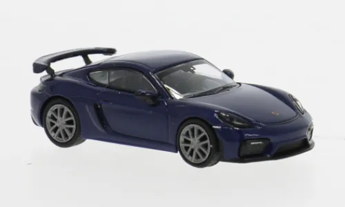 Minichamps Porsche 718 Cayman GT4 (981), blau, 2019, 1:87, New