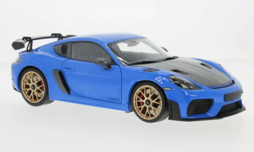 Minichamps Porsche Cayman GT4 RS, blau, 2024, 1:18, Hot