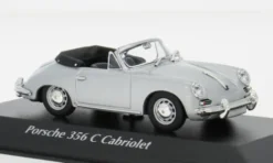 Maxichamps Porsche 356C Cabriolet, silber, 1965, 1:43, Clearance