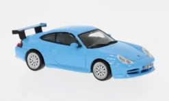 Tarmac Works Porsche 911 GT3 (996), hellblau, 1:64, Best
